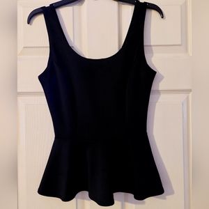 S S Dressy Black Tank scoop neckline size small